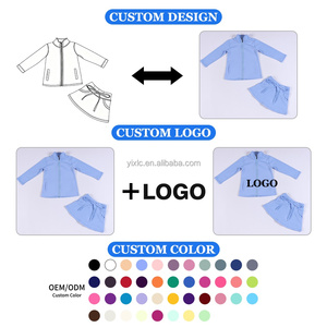 Kız Çocuk Yoga Seti Fermuarlı Ceket Fiyonklu Etek Şortlu İçlik Özel Logo Renkli Çocuk Spor Giysisi Dans Jimnastik İçin - Product Image 4