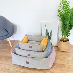 Quattro stagioni di lino cane casa alla moda PP cotone Teddy <span class=keywords><strong>Bulldog</strong></span> <span class=keywords><strong>francese</strong></span> Design piccoli cani di grandi dimensioni rimovibile letto lavabile <span class=keywords><strong>per</strong></span> tutti - Product Image 2