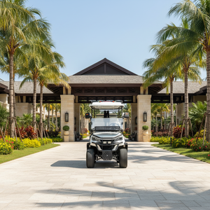 Chariot de golf électrique mobile pour la vente de nourriture et de boissons, avec compartiment de rangement, 4 roues, léger, facile à déplacer, usage commercial, CE - Product Image 1