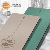 Tapete de Yoga YEWAYOGA de Caucho Natural y PU Antideslizante, Ecológico, Regalo de Navidad para Mujeres y Hombres, para Estudio de Yoga y Pilates