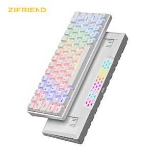 Mini 60% RGB Lighting Keycaps Wired Office <b>Keyboard</b> New <b>USB</b> Interface ABS Material Red Switch for Laptop PC Gaming Mini White Me - Product Image 1