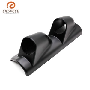 CNSPEED 52mm Dash <b>Frame</b> Black <b>Plastic</b> Dual-Hole Mount For Instrument Gauge Installation - Product Image 2