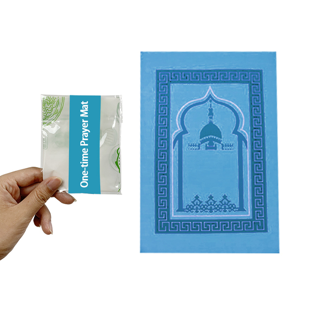 Disposable Prayer Carpet Mat Rug Muslim Pocket