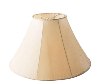 Cream Beige Panel Stitched <b>Large</b> Empire Bell <b>Lampshade</b> Vintage Handcrafted Edge Sewing Design <b>for</b> Living Room <b>Floor</b> <b>Lamp</b> - Product Image 1