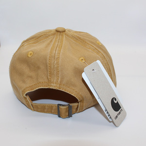 Casquette <span class=keywords><strong>de</strong></span> baseball unisexe en coton, style workwear, effet vintage délavé, avec patch logo, calotte souple et visière courbée, pour le commerce international, modèle couple - Product Image 4