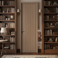 Porte de séparation intérieure insonorisée en MDF, étanche, couleur personnalisée, style minimaliste, pour salle de bain et maison