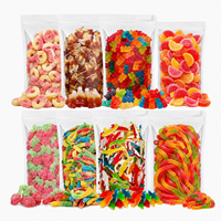 Gomitas de Frutas Mixtas al por Mayor, Sabores Variados, Agridulces, Halal, Personalizables, OEM, Marca Privada, TIK TOK, Bolsa a Granel