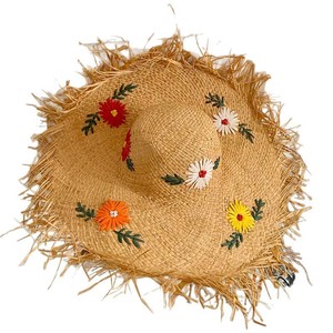 Cappello Parasole Rafi in Paglia Naturale Stile Francese a Righe con Grande Cornice, per Vacanze <span class=keywords><strong>al</strong></span> <span class=keywords><strong>Mare</strong></span>, Nuovo Design Vuoto 2026 - Product Image 5