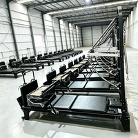 Lit de Pilates multifonctionnel réglable en érable, machine d'exercice corporel complet, avec corde de résistance, pour studio et domicile