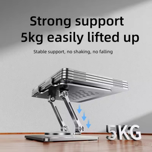 Aleación de Aluminio Personalizada OEM 360 °   Soporte Plegable Ajustable en Altura para Tablet, Laptop y Teléfono, con Diseño Hueco para Disipación de Calor - Product Image 3