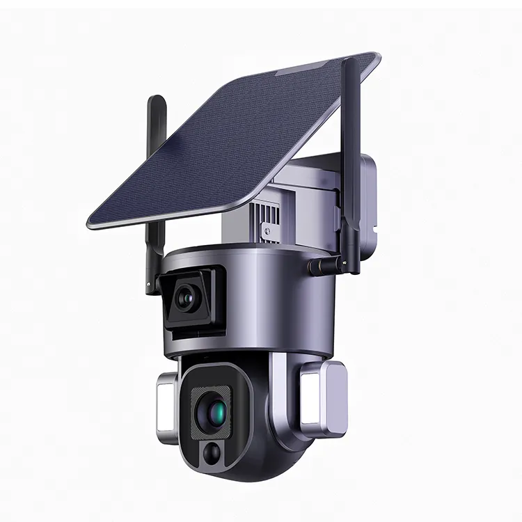 Hot Sale PTZ Wireless Outdoor Floodlight Camera Solar CCTV 4G Wifi Network Security Surveillance System Camera
