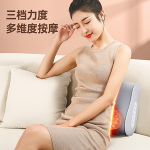 Massage <b>Pillow</b> Neck Waist Leg Back Heating Kneading Rechargeable Electric Massage For Home Car Use - Product Image 4