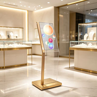 Afficheur numérique OLED transparent vertical de 30 pouces de qualité supérieure avec SDK et écran tactile pour les magasins de détail