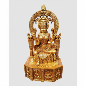 Idole Laxmi Mata Murti de l'Inde du Sud pour la décoration intérieure de la maison et du bureau. - Product Image 1