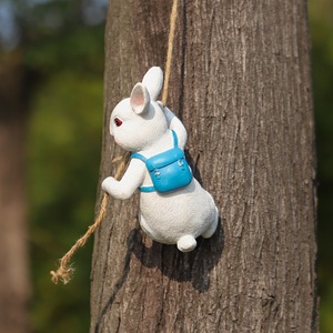 Décoration de jardin en gros, décoration créative de lapin suspendu, ornements de lapin mignons pour jardin, décorations de jardin en plein air, cadeaux de pendaison de crémaillère - Product Image 3
