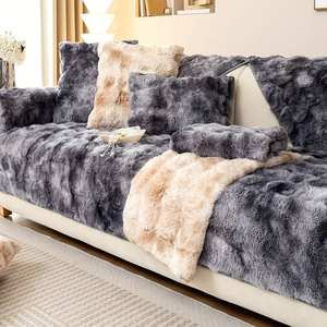 Sofa Cover <strong>Set</strong> Furniture Protector for Bedroom Office <strong>Living</strong> <strong>Room</strong> Rabbit Fur Bat Sofa Cover - Product Image 6