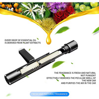 Diffuseur d'air frais pour voiture, mini clip de ventilation noir exclusif, parfum naturel, appareil d'aromathérapie moderne monté sur la voiture