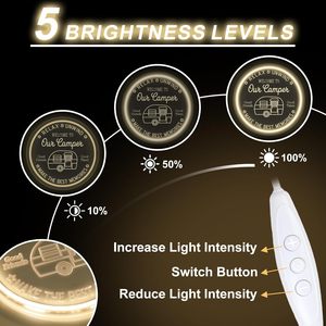 Camper Letreros Neon LED indoor hanging ambient light shop <b>sign</b> wall decoration light entrance indicator light luminous <b>sign</b> - Product Image 4