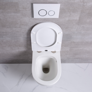 Cubetas De baño De cerámica china De gran oferta, inodoro montado en el inodoro, inodoro europeo colgado en la pared sin montura - Product Image 6