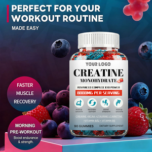 Suplemento Deportivo Vegano OEM, Gomitas de Creatina Monohidrato con Sabor a Bayas Mixtas para el Crecimiento Muscular, Pre-entrenamiento y Desarrollo Muscular - Product Image 5