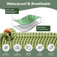 Matelas Gonflable Compact Double Ultraléger Imperméable 4 Pouces en Nylon Enduit TPU avec Pompe à Pied Intégrée – Offre Spéciale