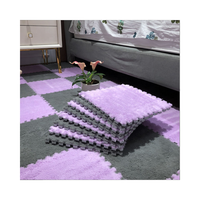 Dalles de tapis puzzle en mousse écologiques à poils moyens, tapis puzzle moderne pour bébé, pour la maison, la prière et le golf