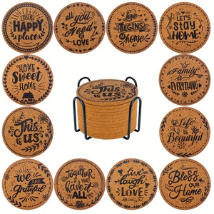 Collection de 12 <span class=keywords><strong>sous</strong></span>-verres à motifs humoristiques, avec support inclus. Ces <span class=keywords><strong>sous</strong></span>-verres sont parfaits - Product Image 1