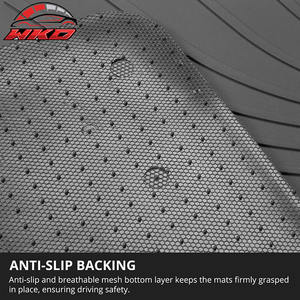 Tapis de sol de voiture en Latex, 5 pièces, style IKON, imperméable, gris, toutes saisons, adapté pour Nissan Altima 2013 – 2018 - Product Image 3