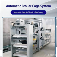 ZHEN WAY Cage à poulets de type H multi-niveaux entièrement automatique, nouvelle génération, galvanisée à chaud, équipement avicole avec alimentation et abreuvement automatiques du fumier