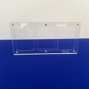 Tùy chỉnh từ rõ ràng <span class=keywords><strong>Acrylic</strong></span> Ba Trò chơi thẻ hiển thị trường hợp <span class=keywords><strong>Acrylic</strong></span> đồ chơi thẻ hiển thị khung cho cửa hàng - Product Image 2