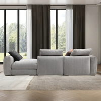 Grands ensembles de canapés modulables en tissu Dernier modèle de luxe moderne de style italien Meubles de canapé de salon