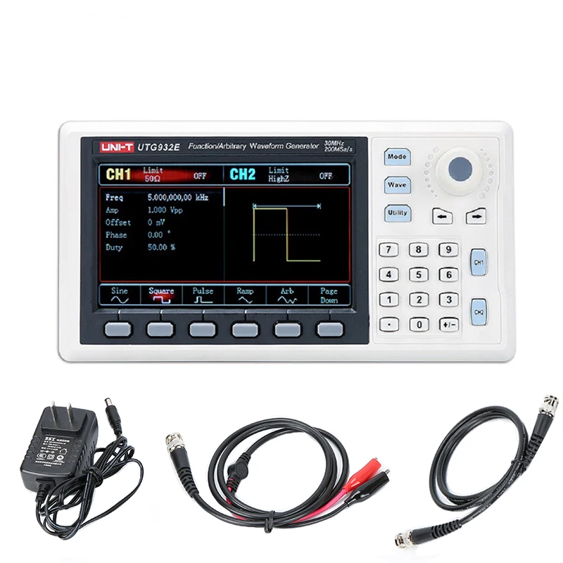 UNI-T UTG932E 30MHz Function/Arbitrary Waveform Generator 4.3 Inch DDS Support Frequency Sweep Output