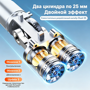 8000a 25mm 듀얼 실린더 에어 컴프레서 150psi 스마트 자동차 12v 배터리 부스터 10000mah 타이어 공기 주입 펌프 보조 배터리 점프 스타터 - Product Image 4