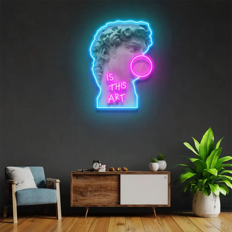 Neon Sign Acryl Kunstwerk Is Dit Art Neon Sign Custom Neon Sign, Neon Sign Art, neon Light Teken Voor Bar Teken