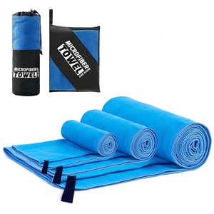 Toalla Deportiva Personalizada OEM de Secado Rápido, Ecológica, Súper Absorbente, 200GSM, Microfibra, Color Sólido, Logotipo Personalizado Tejido <span class=keywords><strong>Lenna</strong></span> - Product Image 1