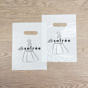 Bolsa de Compras Ecológica con Logotipo Personalizado del Fabricante, Bolsa de Plástico Portátil con Asa para Llevar Comida - Product Image 3