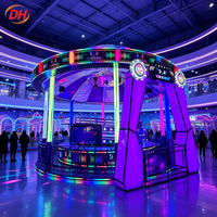 Machine d'amusement personnalisable pour discothèque, avec toit entièrement étanche, pour une expérience disco palpitante dans les lieux touristiques et les places scéniques