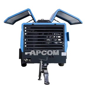 เครื่องอัดอากาศแบบสกรูดีเซล APCOM แรงดันสูง 16 17 18 20 22 บาร์, 185-1000 CFM - Product Image 3