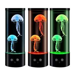 2023 nouvelle idée télécommande USB 7 couleurs changeantes animation méduse lumière veilleuse maison intelligente lumières