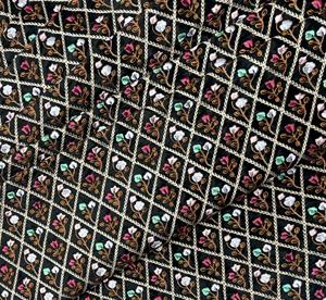 2025 Beige Floral brodé tissu pour robe de mariée Blouses et jupes mémoire caractéristique non tissé Textiles de maison pour les filles - Product Image 2