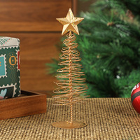 Sapin de Noël en fil métallique de style vintage, best-seller, avec étoile sur le dessus
