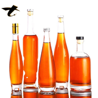 Bouteille en verre carrée élégante et moderne pour whisky artisanal et brandy artisanal
