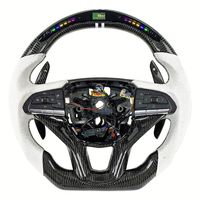 Accessoires intérieurs automobiles, volant sport personnalisé avec affichage LED, fibre de carbone, pour Cadillac Escalade 2021 2022
