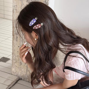 กิ๊บติดผ<span class=keywords><strong>ม</strong></span>อะซิเตทลายดอกไ<span class=keywords><strong>ม</strong></span>้สีสันสดใสสไตล์แฟน<span class=keywords><strong>ซี</strong></span>น่ารักประณีต  โลโก้แบบกำหนดเองได้  ออกแบบได้ทุกแบบ  กิ๊บปากเป็ดแบบไม่ทิ้งรอย - Product Image 3