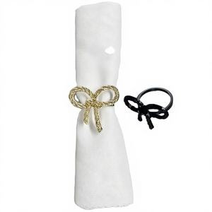 Anillos de Servilleta Modernos de Metal de Lujo para Decoración de Mesa de Boda, para Realzar la Presentación de las Comidas - Product Image 1