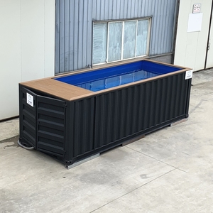Piscina Portatile in Container - Rivestimento in Fibra di Vetro, Piscina Familiare da Esterno con Sistema di Filtrazione per Villa - Product Image 4