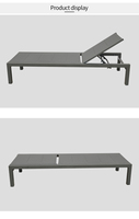 Mobilier d'hôtel bord de piscine salon chaise commerciale jardin piscine plage chaises longues