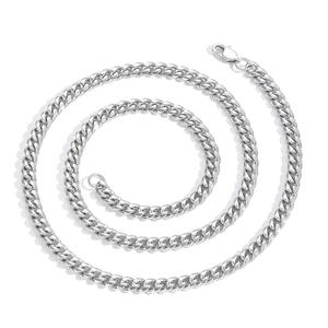 Collier chaîne cubaine en acier inoxydable pour homme, style hip-hop, Miami, chaîne cubaine, cadeau de bijoux - Product Image 5