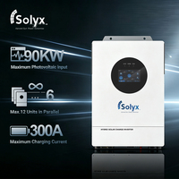 Onduleur hybride triphasé Solyx 16 kW 120/240 V CA avec double MPPT 300 A, charge UL1741 ETL, 6 unités en parallèle 90 kW pour usage agricole et commercial