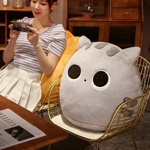 หมอนอิงรูปแมวน่ารักขายดี ตุ๊กตาแมวดำยาว ของเล่นตุ๊กตาสำหรับโซฟา หมอนอิงบ้าน บรรจุใยฝ้าย PP นุ่มมาก ช่วยคลายเครียด - Product Image 4